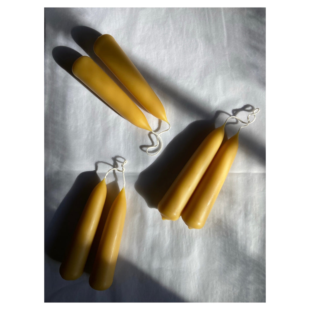Hand Dipped Sussex Beeswax Grounding Candles