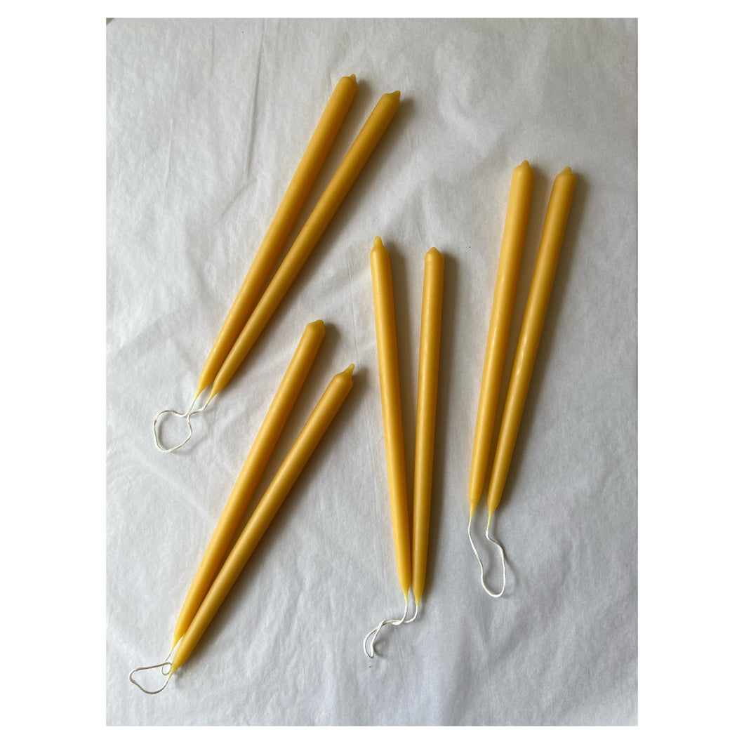 Hand Dipped Sussex Beeswax Slim Candles