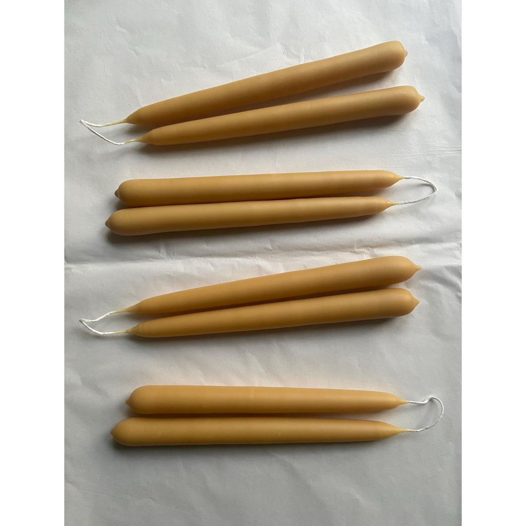 Hand Dipped Sussex Beeswax Dinner Candles